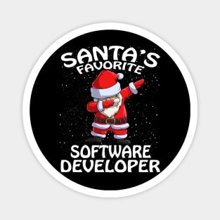 Santas Favorite Software Developer Christmas Magnet